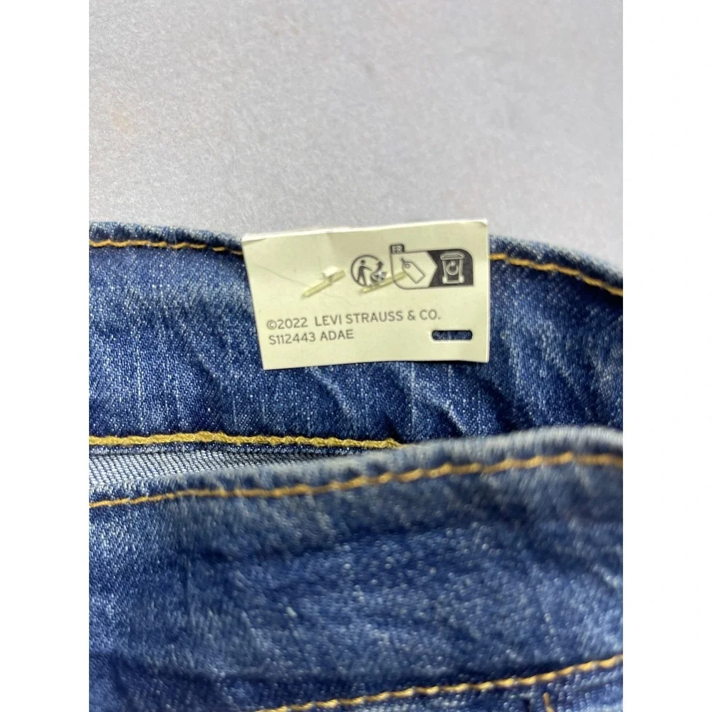 Levis Premium 502 Taper Mens Jeans 44x30 Blue Eco Ease Denim Pants 596840150
